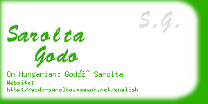 sarolta godo business card